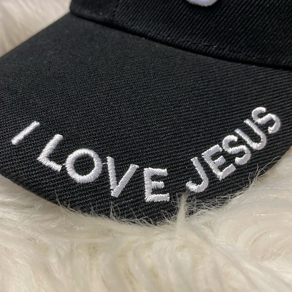 FBI- Firm Believer in Jesus Black Embroidered Baseball Cap - Picture 6 of 12